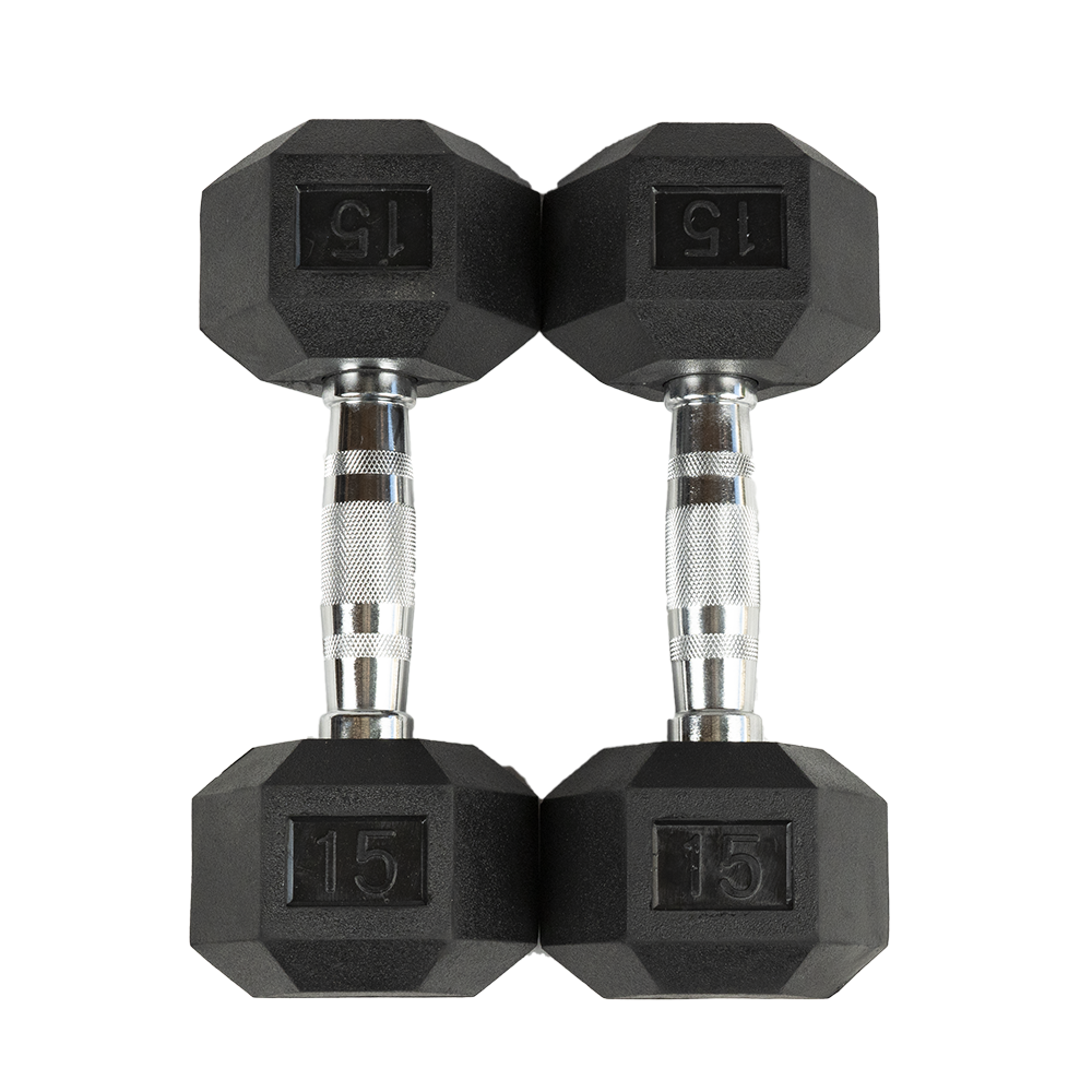 Rubber Hex Dumbbells Fitness Products Direct